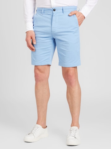 BOSS Slimfit Chino in Blauw: voorkant