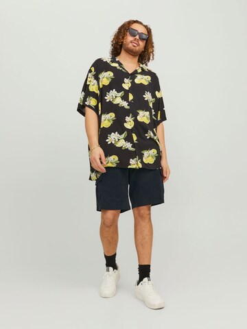 Jack & Jones Plus Regular Shorts 'Joe' in Schwarz