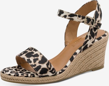 Tamaris Sandaal in Beige: voorkant