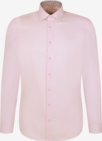SEIDENSTICKER Slim Fit Hemd 'Smart Classic' in Pink: Vorderseite