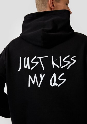 QS Sweatshirt in Schwarz