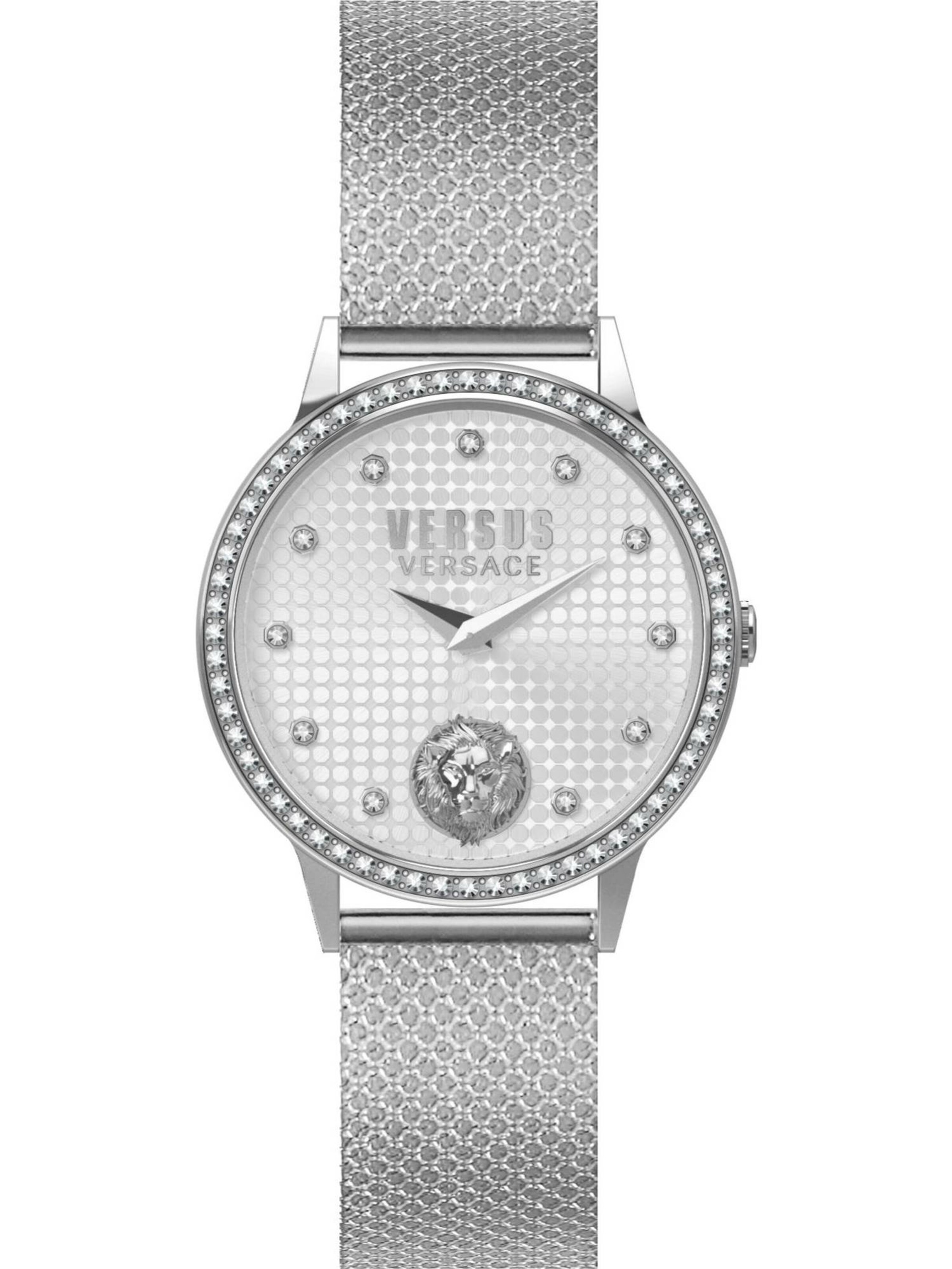 VERSACE Analoog horloge in Zilver: voorkant