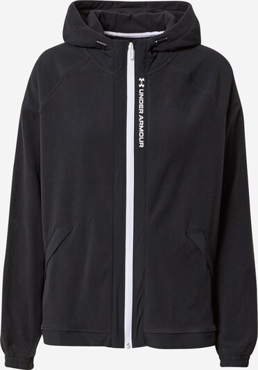 UNDER ARMOUR Veste en polaire fonctionnelle 'RUSH' en noir / blanc, Vue avec produit