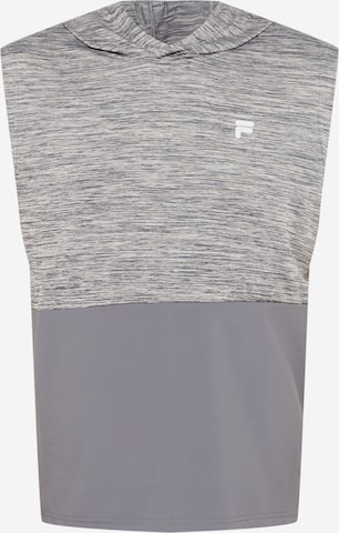 T-Shirt fonctionnel FILA en gris : devant