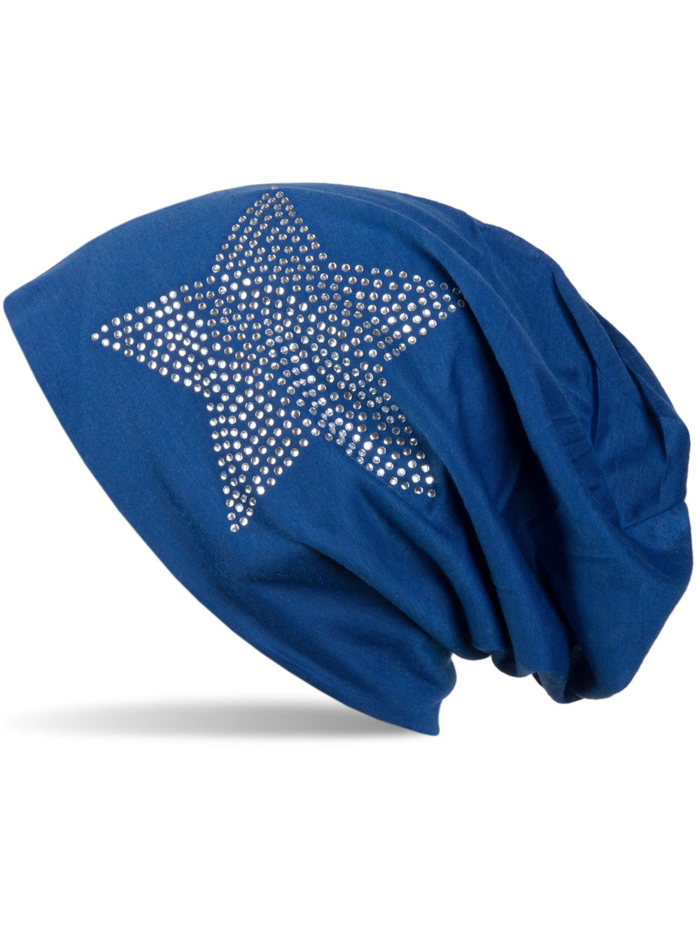 styleBREAKER Beanie 'Leichte Beanie mit Strass Stern' in Royal blue, Item view