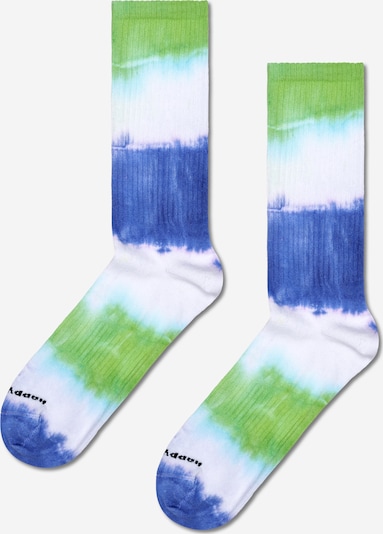 Happy Socks Къси чорапи в нейви синьо / светлозелено / бяло, Преглед на продукта