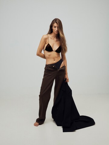 Wide leg Jeans di RÆRE by Lorena Rae in marrone