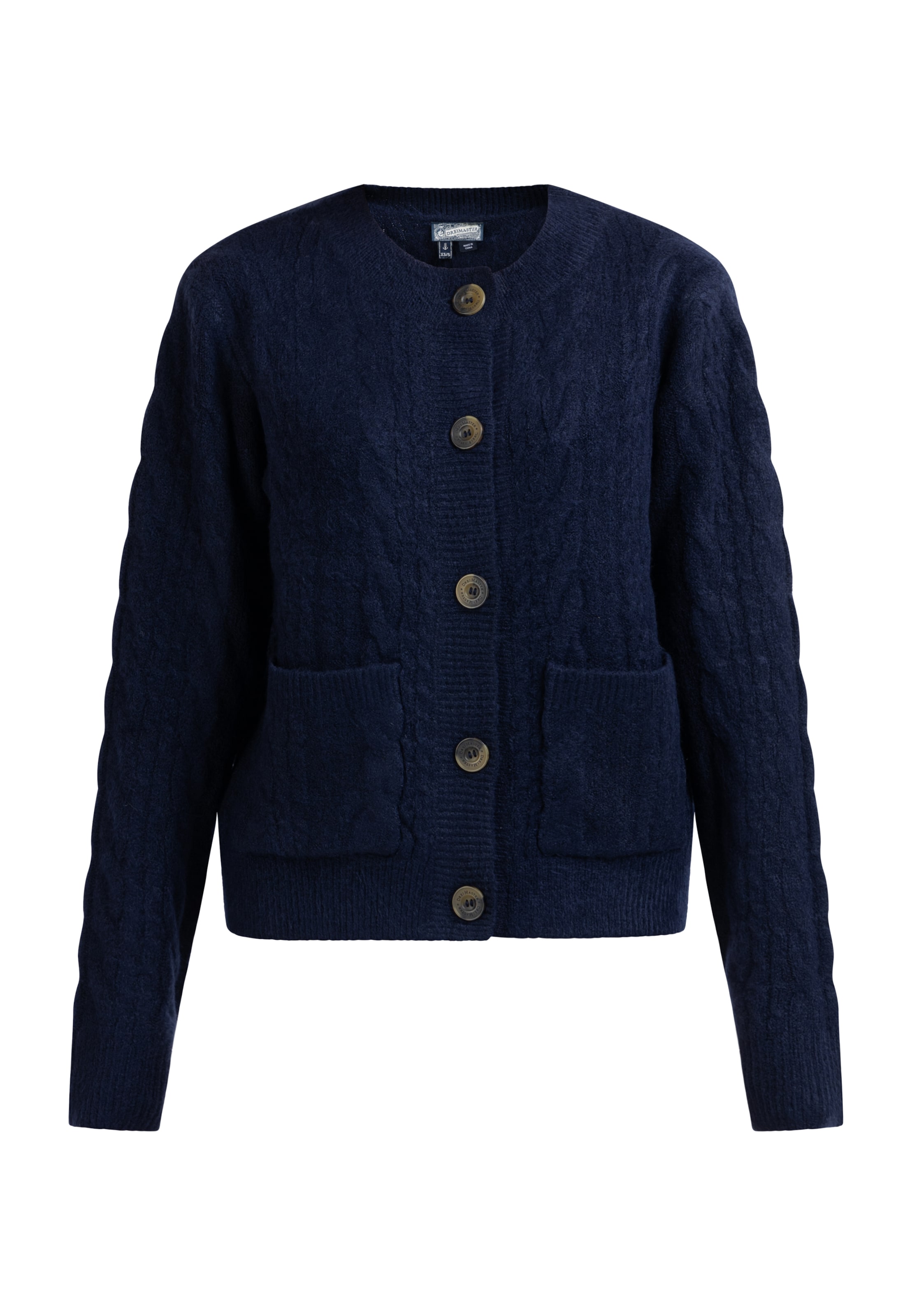 DreiMaster Vintage Kampsun 'Zitha', värv sinine: eest vaates