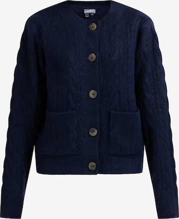 Cardigan 'Zitha' DreiMaster Vintage en bleu : devant