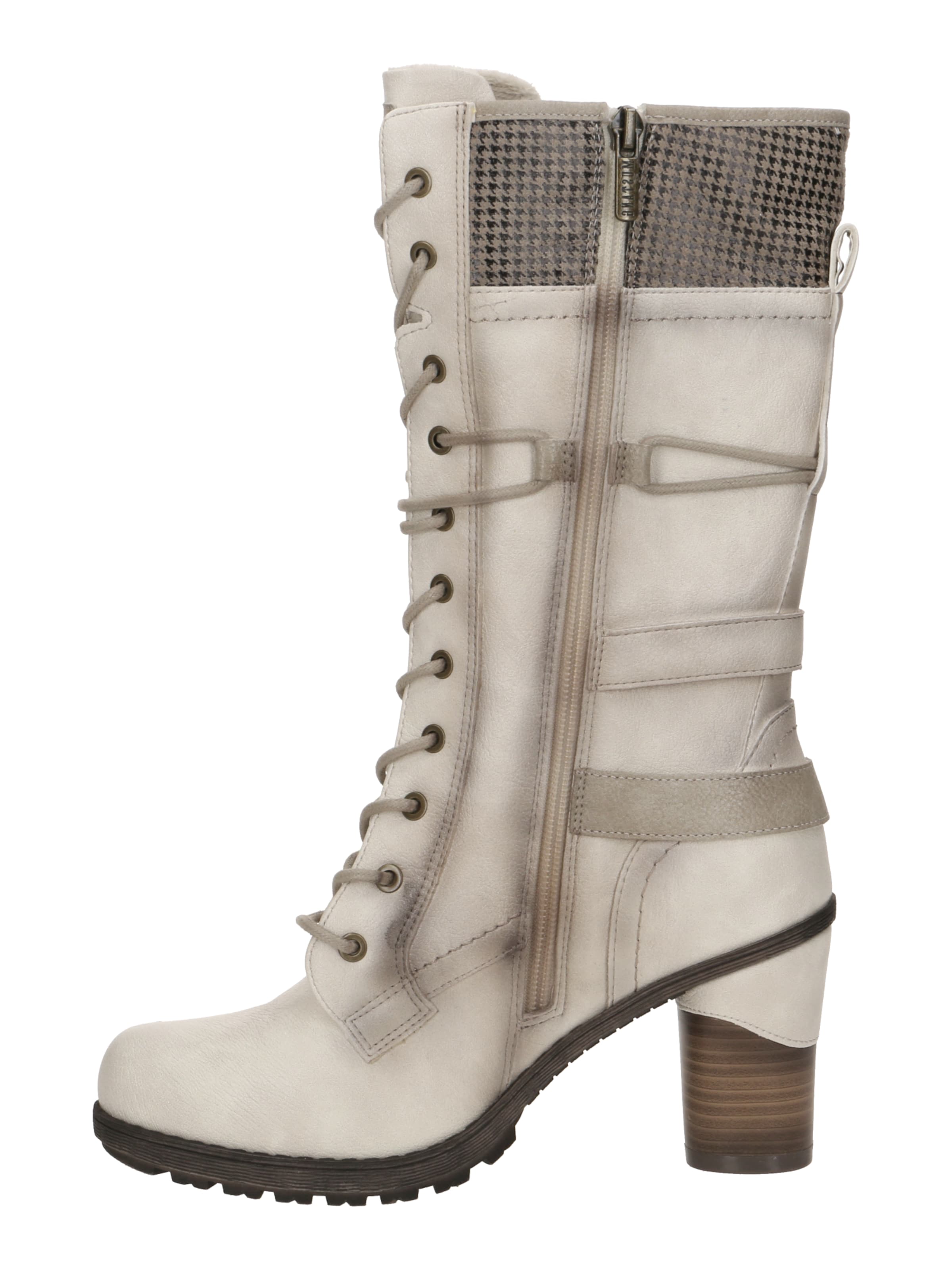 MUSTANG Сапоги на шнуровке в Бежевый