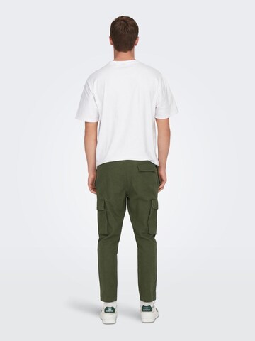 Only & Sons Tapered Trousers 'Linus' in Green