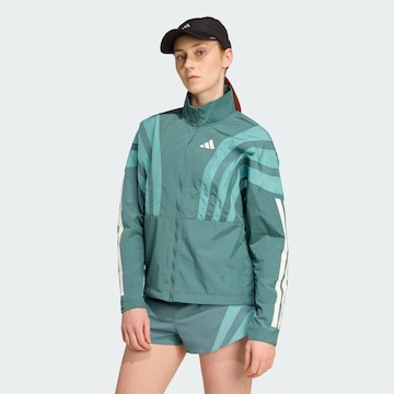 ADIDAS PERFORMANCESportska jakna 'Adizero' - zelena boja: prednji dio