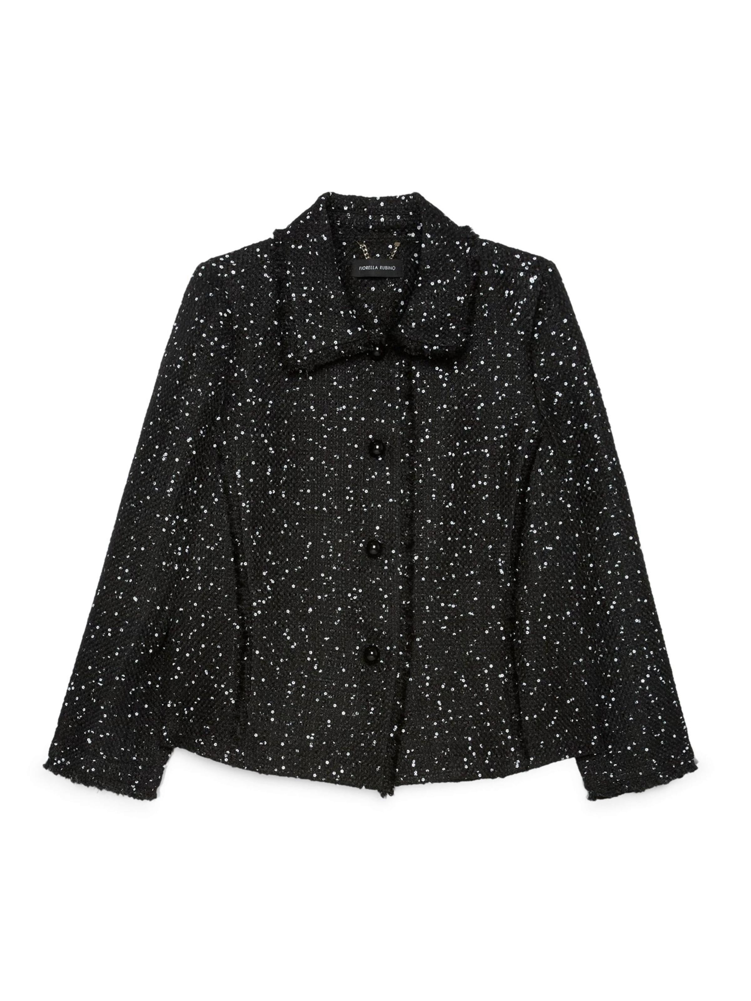 Cappotto invernale di Fiorella Rubino in nero: frontale