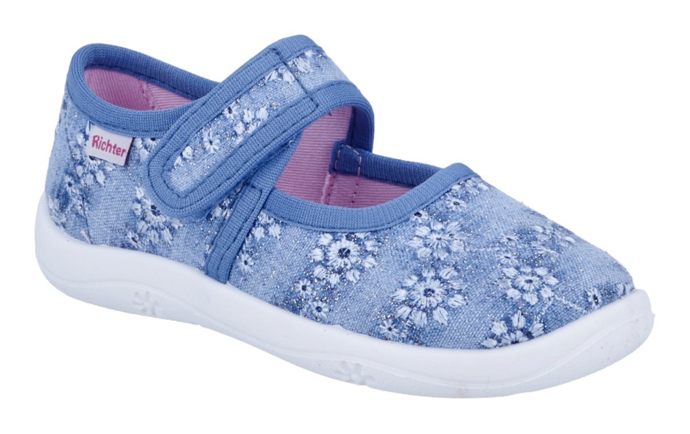 Richter Schuhe Slippers in Blue: front
