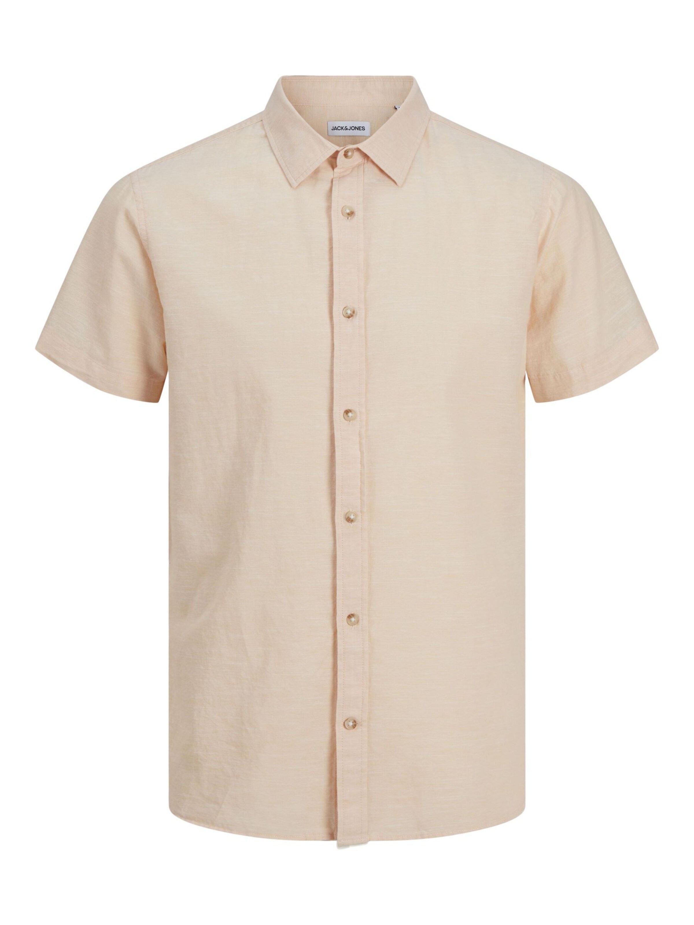JACK & JONES Regular fit Overhemd 'JJESummer' in Beige: voorkant