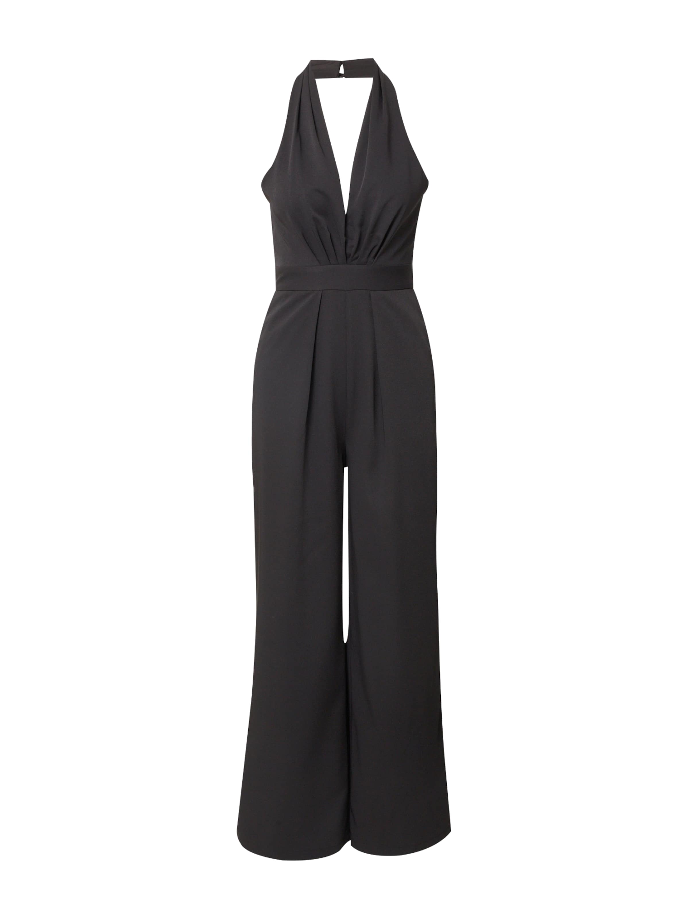 Jarlo Jumpsuit 'Cali' in Zwart: voorkant