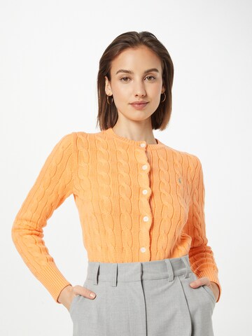 Polo Ralph Lauren Knit Cardigan in Orange: front