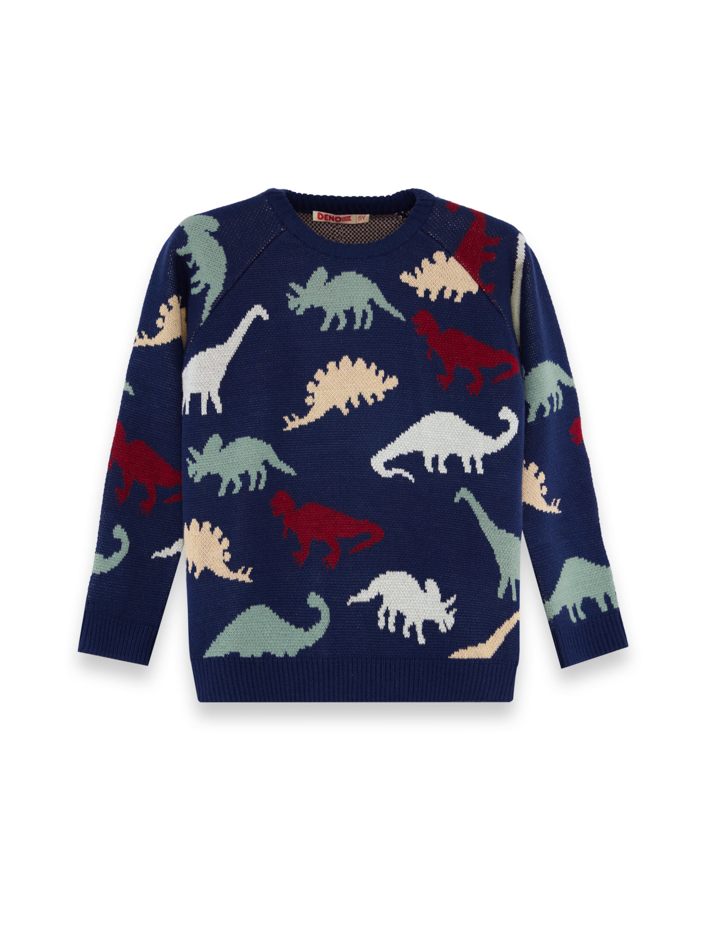 Pull-over Denokids en bleu : devant