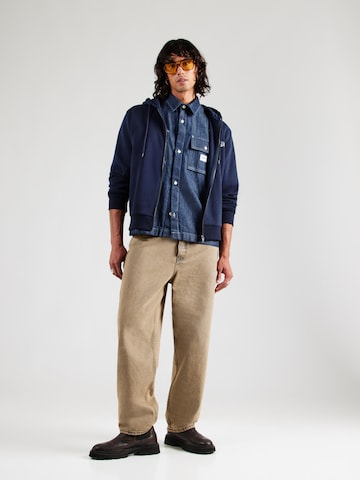 JACK & JONES Кофта на молнии 'JJMAKOTO' в Синий