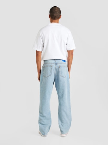 HUGO Loosefit Jeans 'Nate' in Blau