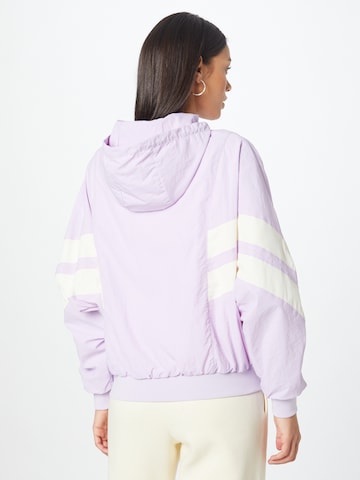 Urban Classics Between-Season Jacket 'Crinkle Batwing' in Purple