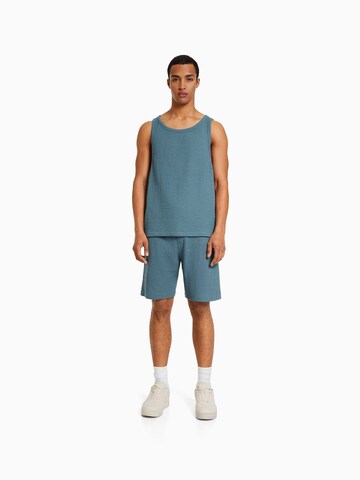Bershka Shirt in Blau
