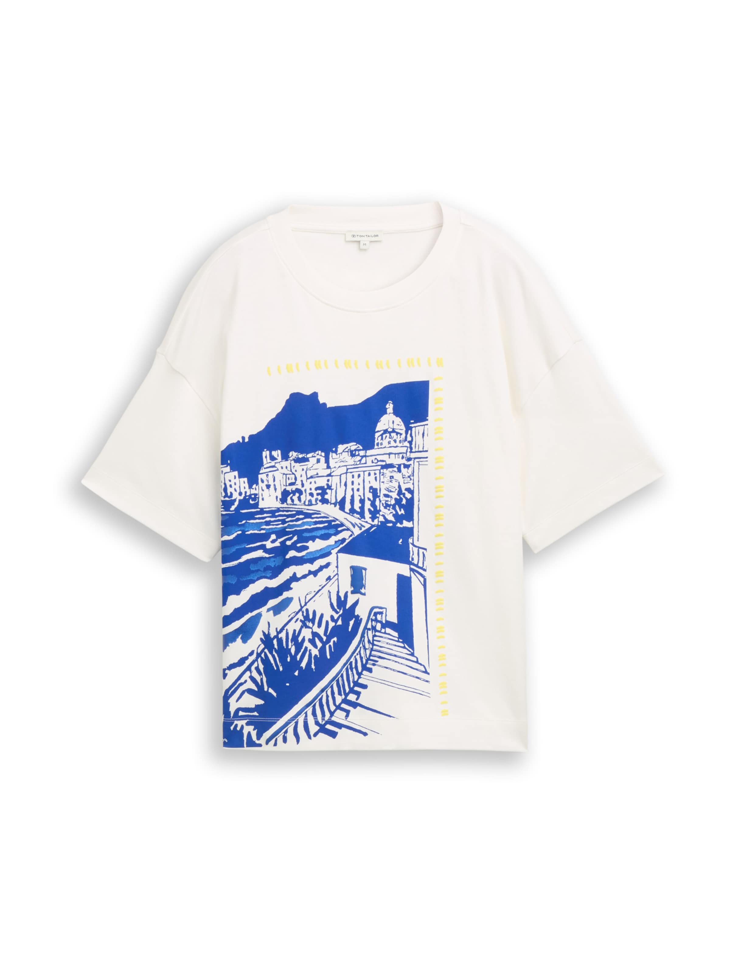 T-shirt TOM TAILOR en bleu : devant