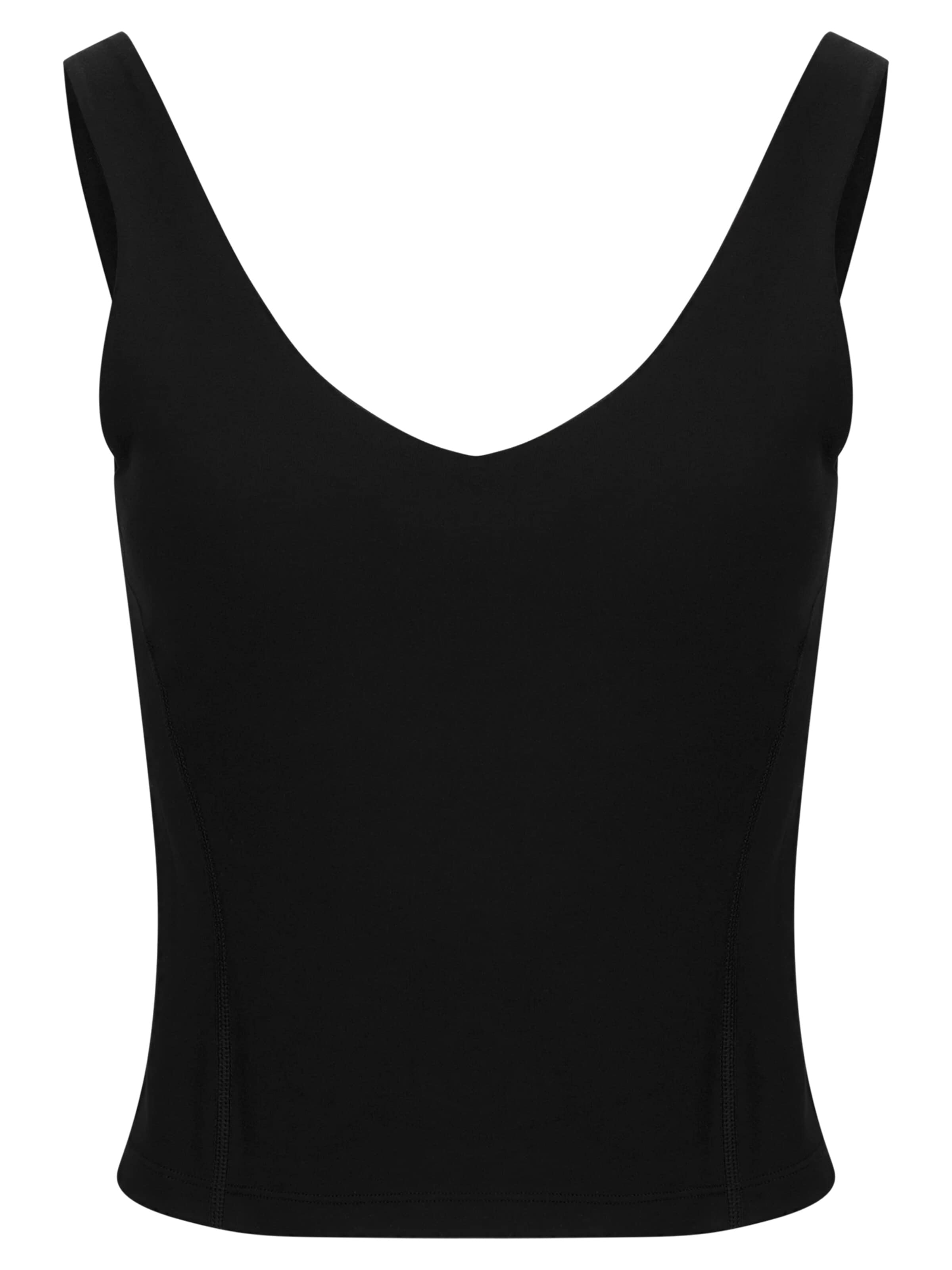 Nomi Active Sporttop in Schwarz: Vorderseite