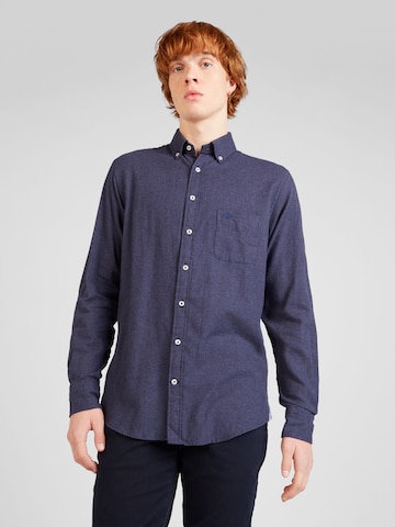 FYNCH-HATTON - Ajuste regular Camisa en azul: frente