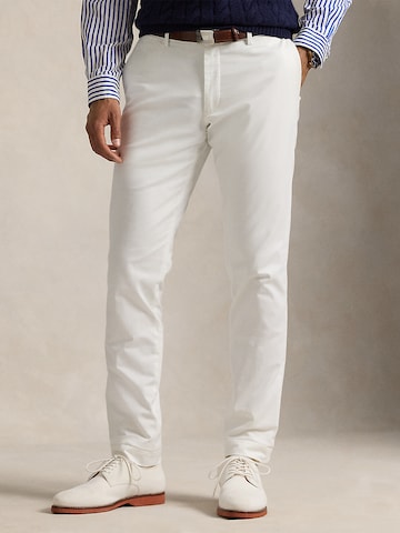 balta Polo Ralph Lauren Prigludęs „Chino“ stiliaus kelnės: priekis