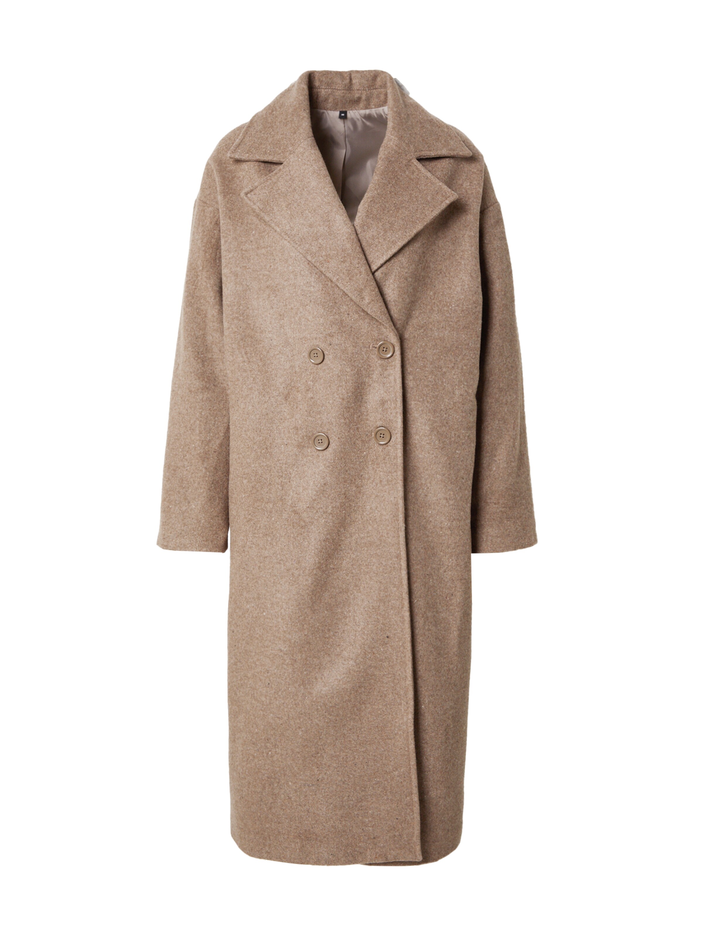 Trendyol Prehoden plašč | rjava barva: sprednja stran