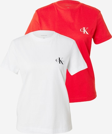 Calvin Klein Jeans T-Shirt in Rot: Vorderseite