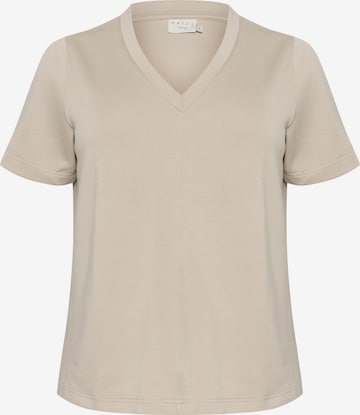 T-shirt 'KCAnnita' KAFFE CURVE en beige : devant
