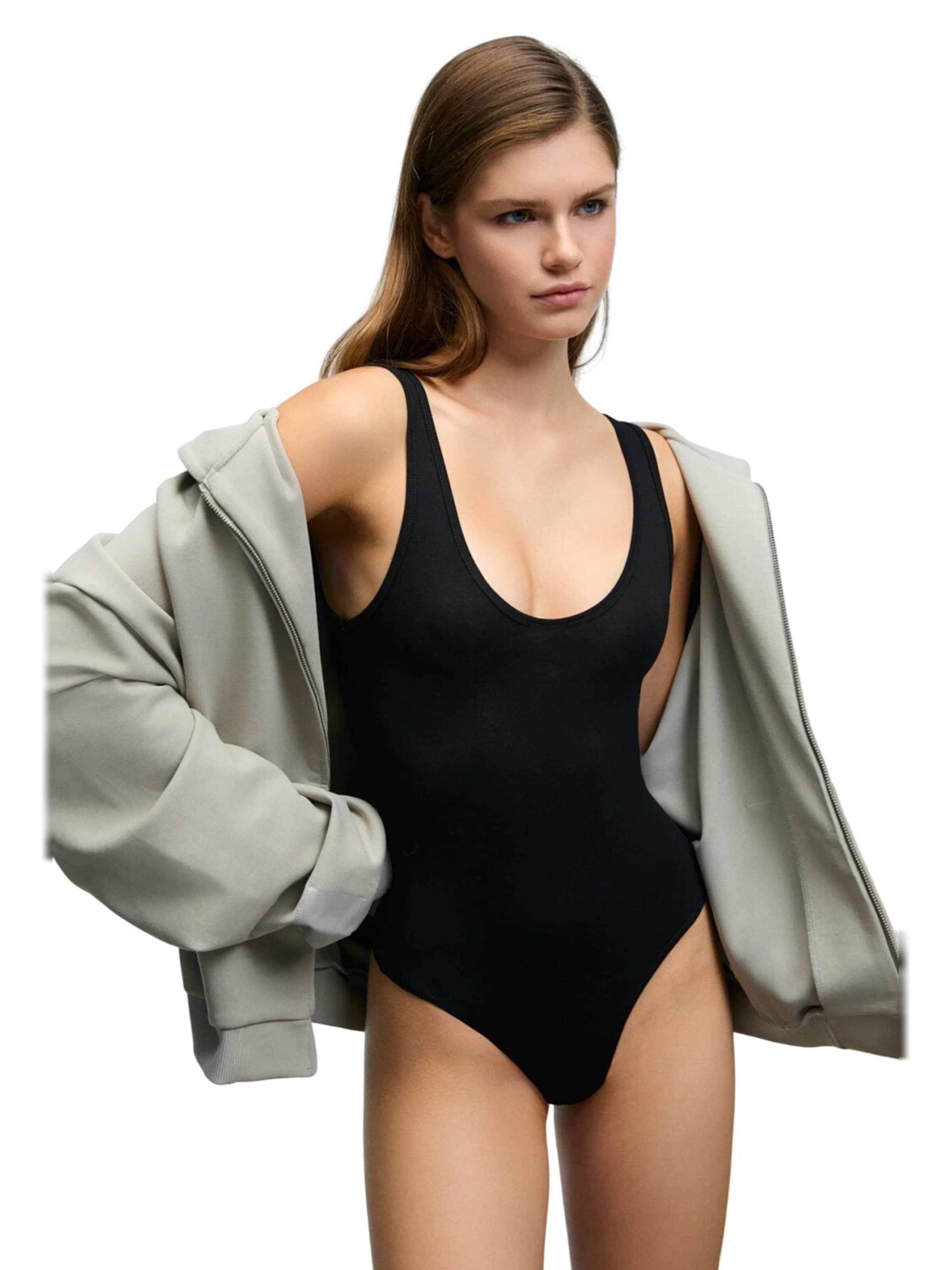 Grimelange Bodysuit in Black: front