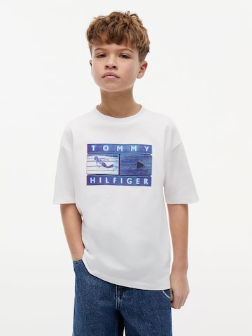 TOMMY HILFIGER T-Shirt in Weiß: Vorderseite