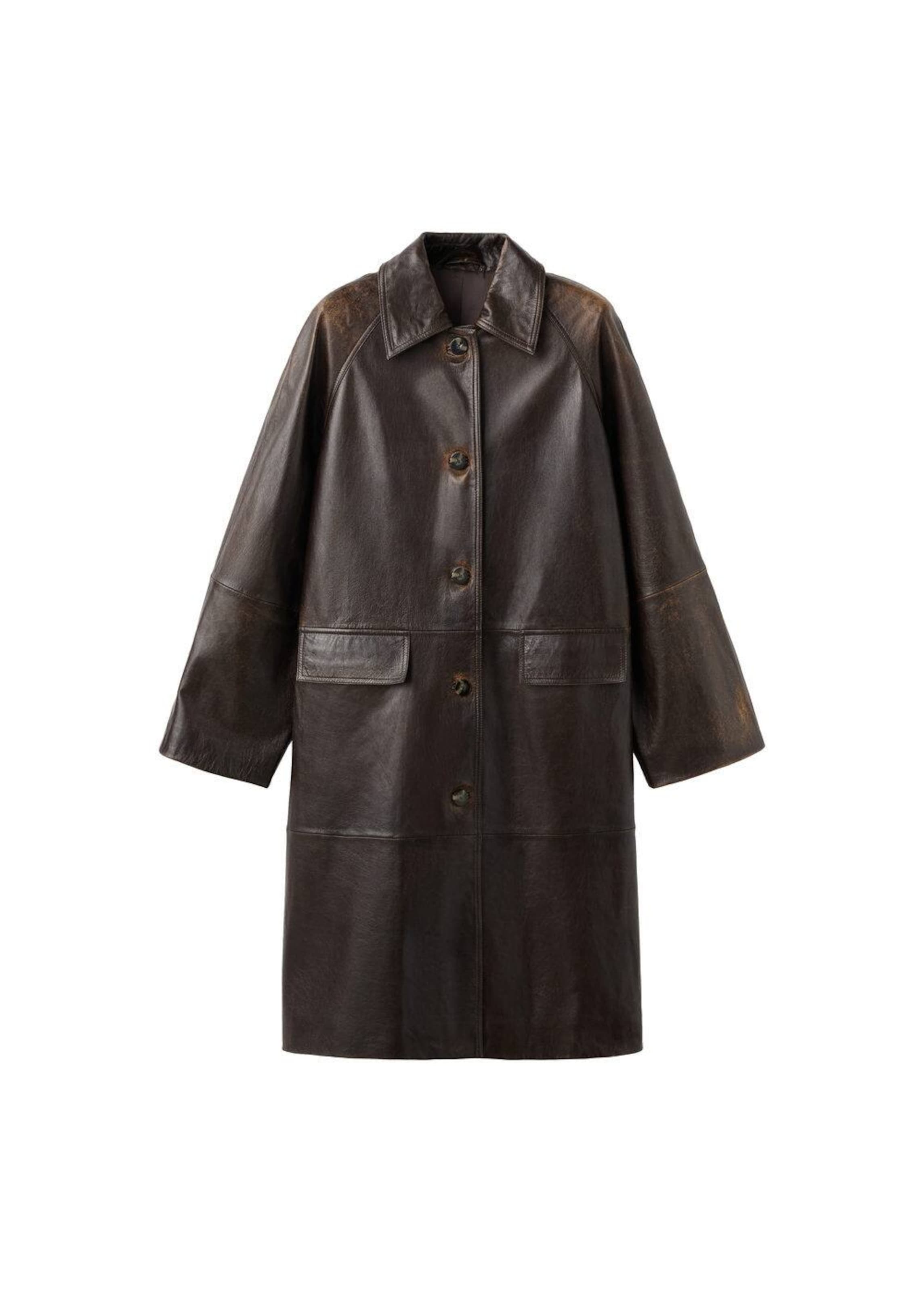 MANGO Between-Seasons Coat in Dark brown, Item view