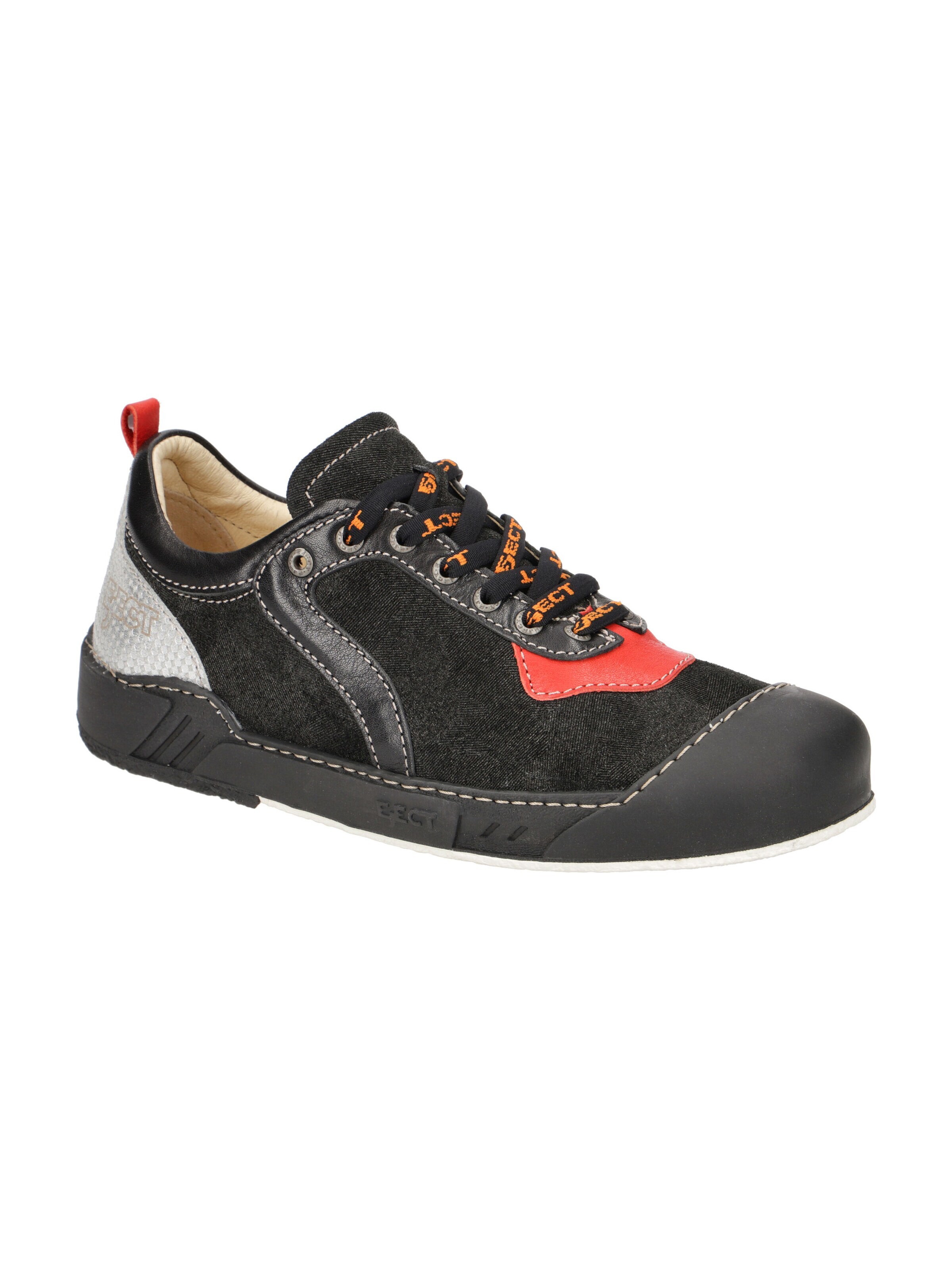 EJECT Lace-Up Shoes 'Eject Puzzle Schuhe schwarz rot silber 20233' in Black: front