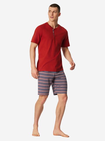 SCHIESSER Pyjama kort 'Casual Nightwear' in Rood