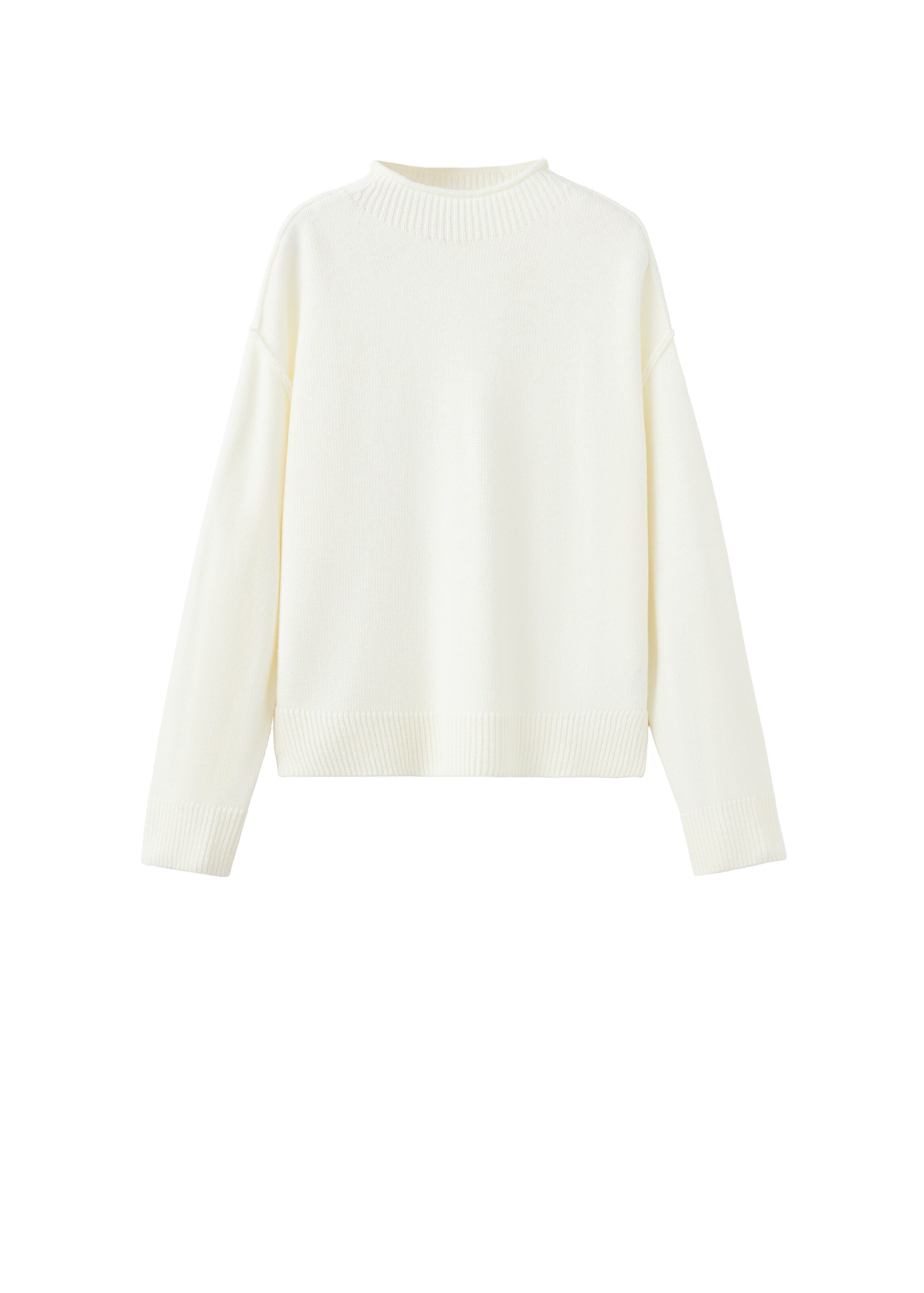 MANGO Trui 'DESTROY' in Beige: voorkant