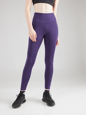 Skinny Pantalon de sport 'ONE' NIKE en violet : devant