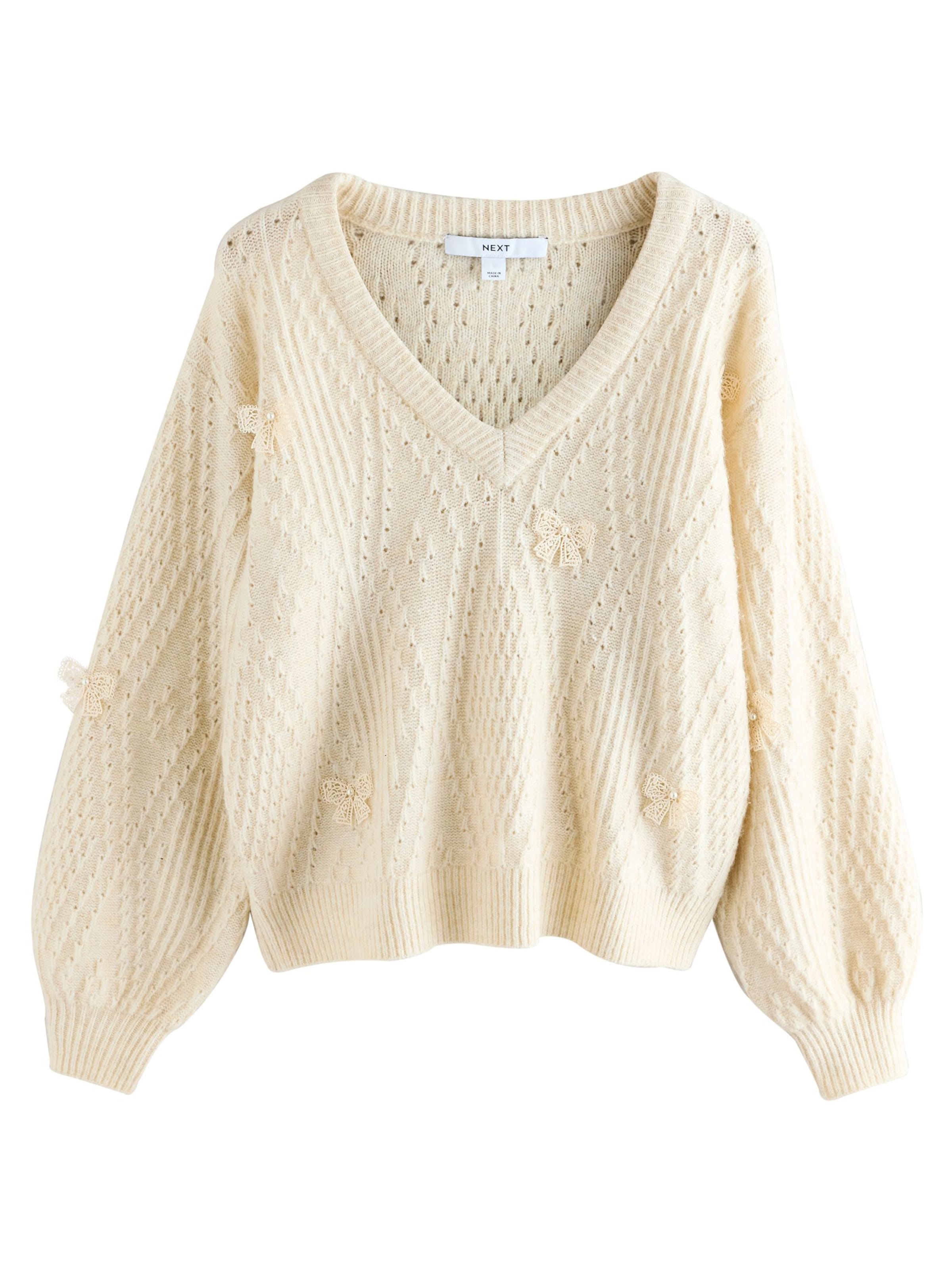 Next Svetr – béžová: přední strana