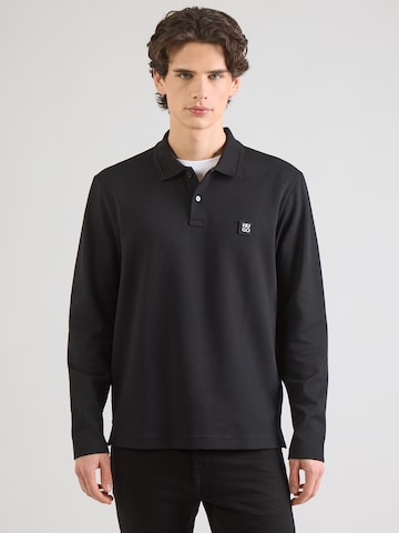 HUGO Тениска 'Dinote' в черно: отпред