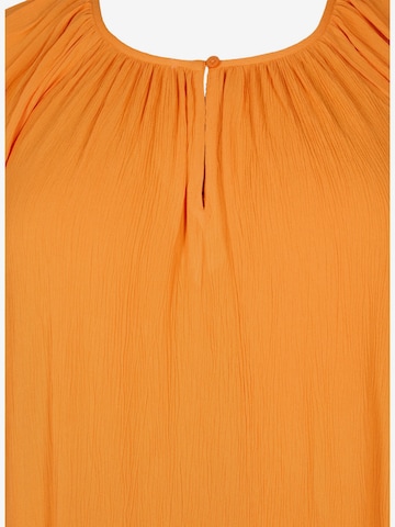 Zizzi Καλοκαιρινό φόρεμα 'EROSE' σε πορτοκαλί