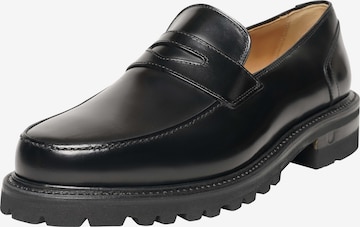 Henry Stevens Classic Flats 'Haywood' in Black: front