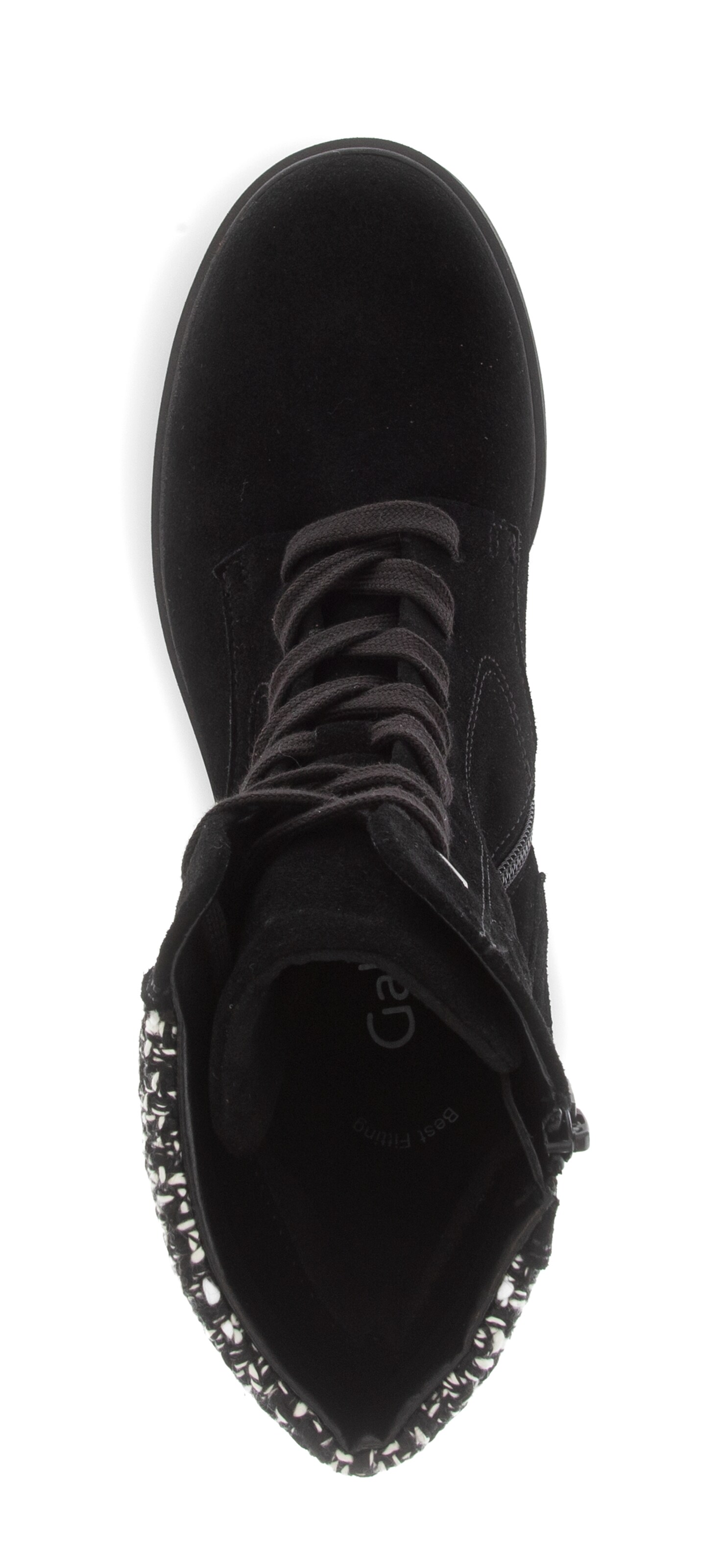 GABOR Schnürstiefelette in Schwarz