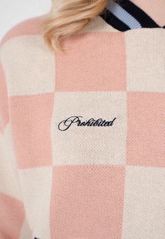 Pullover 'Victory' di Prohibited in rosa