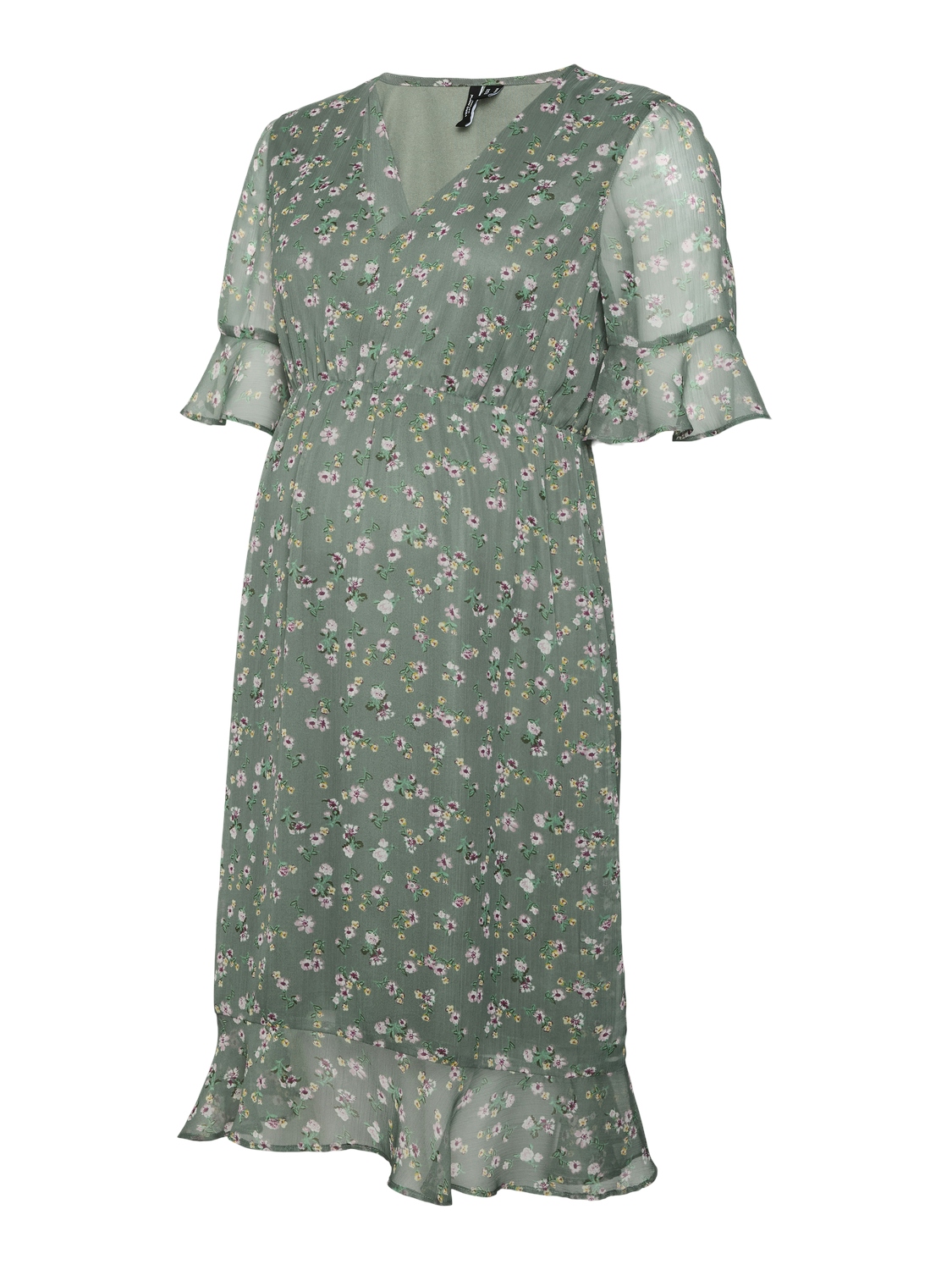 Vero Moda Maternity Kleit 'SMILLA', värv roheline: eest vaates