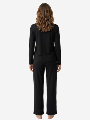 JOOP! Pyjama 'Cosy' in Zwart