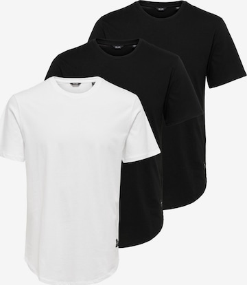 Only & Sons Shirt 'Matt' in Schwarz: Vorderseite