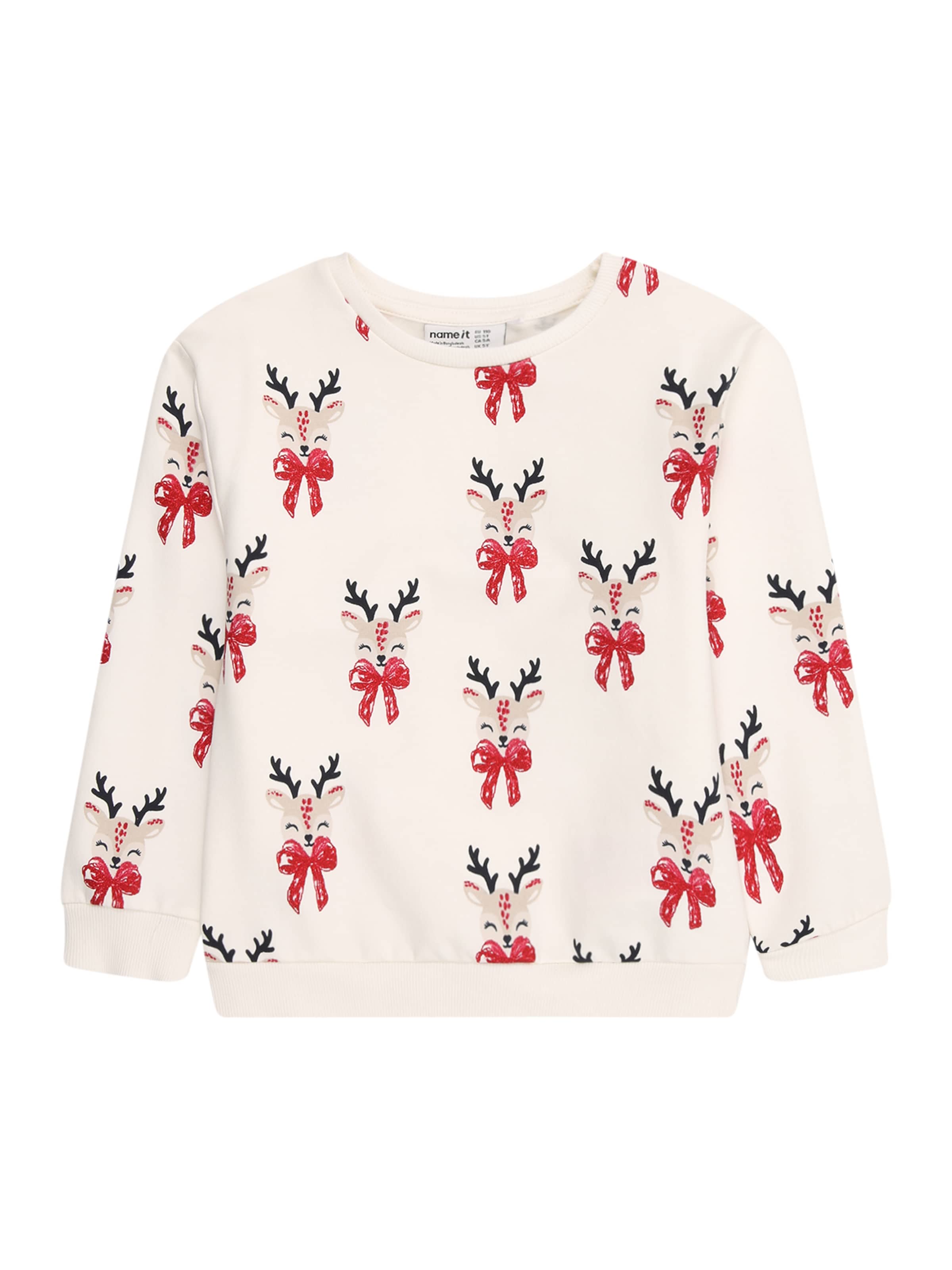 NAME IT Mikina 'NMFRomia' – bílá: přední strana